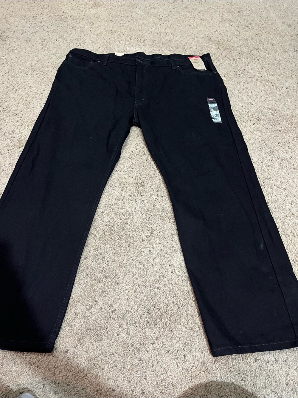 Levi's 505 NWT Men's Black Straight-Leg Jeans Big & Tall
